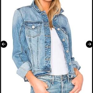 Blanknyc Revolve Denim Jacket - S - Rocket Fuel Gray distressed